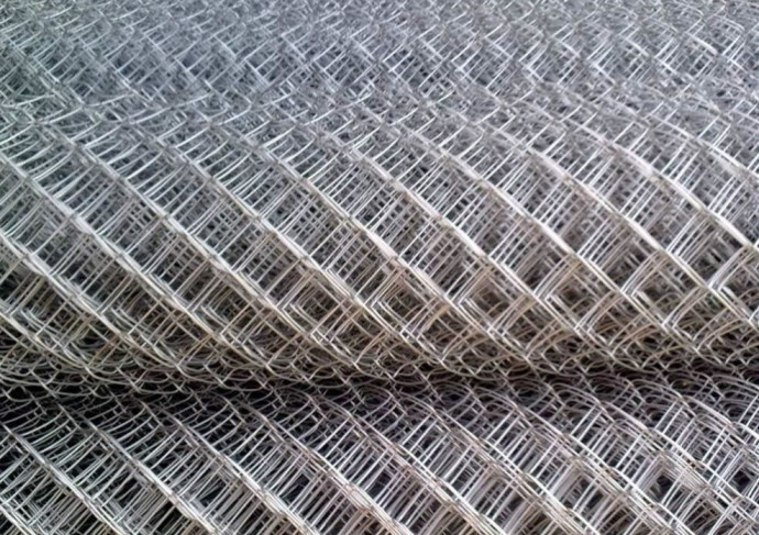 Сетка рабица оцинкованная 20x20x1.2 мм рулон 1.5x10 м
